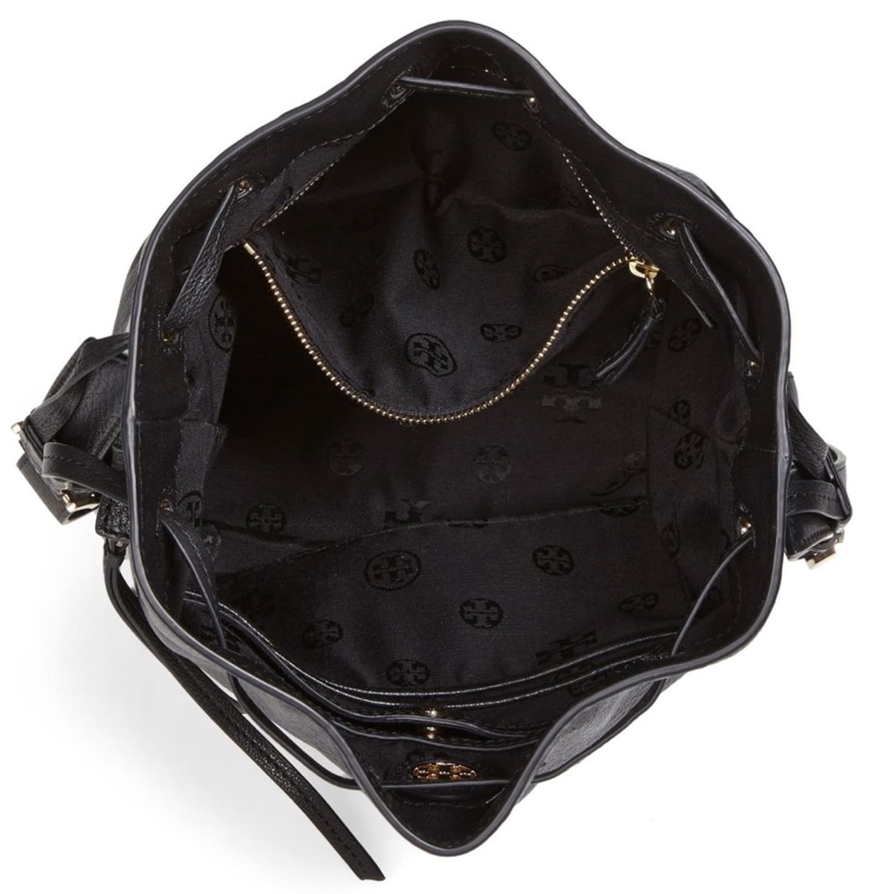 TORY BURCH • Brody Black Bucket Crossbody Bag - Picture 4 of 11
